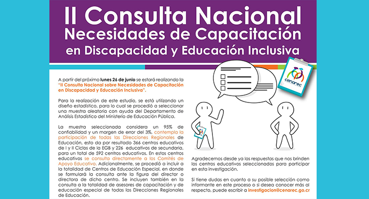 Imagen Noticia - II Consulta Nacional sobre Necesidades de Capacitación en Discapacidad y Educación Inclusiva
